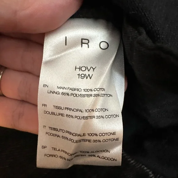 IRO Hovy Paperbag Mini Denim Skirt Sz 2 - Picture 11 of 11